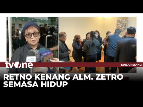 Eks Menlu Retno Melayat ke Rumah Duka Alm. Zetro