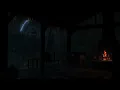 Rainy Night on a Cozy Porch | Crackling Fire & Thunderstorm Sounds for Deep Relaxation 🌧️🔥