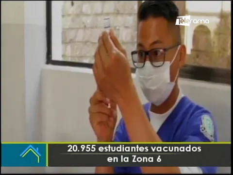 20.955 estudiantes vacunados en la zona 6