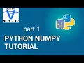 Python NumPy Tutorial NumPy Array Python Tutorial For Beginners all in one code