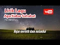 Download Lagu lirik lagu Hujan merintik daun melambai | Apa Kabar sahabat ( Fai Kencrut )