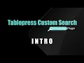 Tablepress Csutom Search Plugin Intro