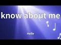 Halle - know about me (Lyrics)