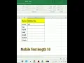 computertech007 ll Excel Master ll Mobile Text length ll Data Validation ll