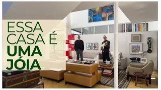 CASA MODERNISTA INCRÍVEL COM PROJETO DE ARQUITETURA INOVADOR, ABERTO, ILUMINADO E MICRO JARDIM FOFO