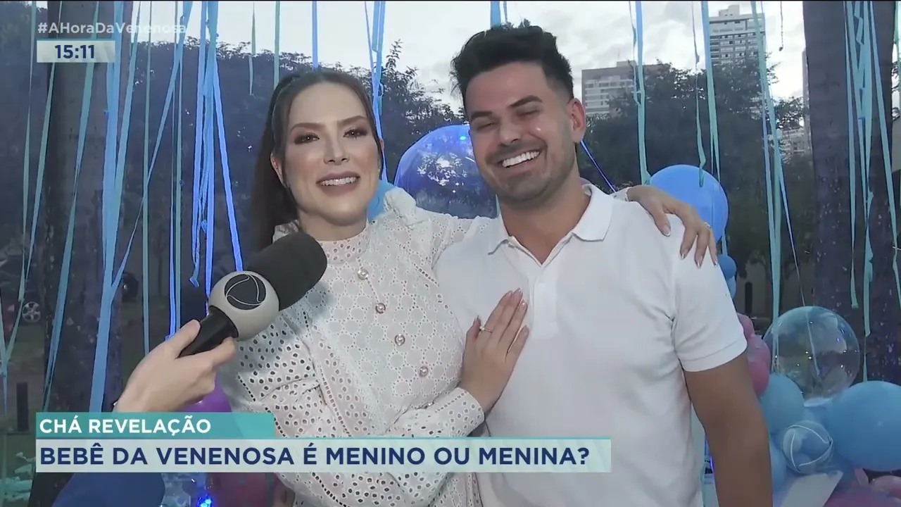 CHÁ REVELAÇÃO: BEBÊ DA VENENOSA É MENINO OU MENINA?