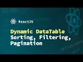 React JS Tutorial Dynamic Table Sorting Filtering and Pagination