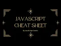 JavaScript Cheat Sheet For Interview Preparation 2022 By JavaScript Centric