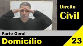 Direito Civil - Aula #23 - Domicílio (É isso!)