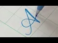 Lagu How to write Copperplate Calligraphy Alphabet with a Pentel Touch Brush Pen