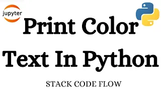 How To Print Color Text In Python Python For Beginners Python Tutorials