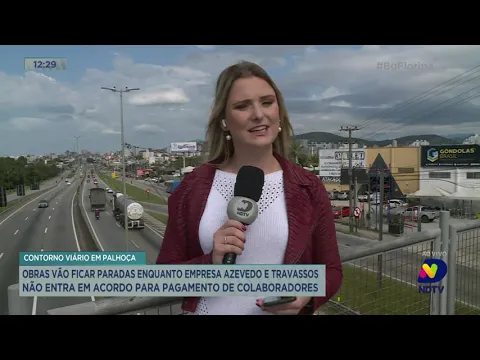 Obras do Contorno Viário vão ficar paradas enquanto empresa não entrar em acordo com colaboradores