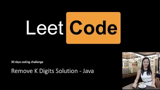 Leetcode Remove K Digits Soluton Java