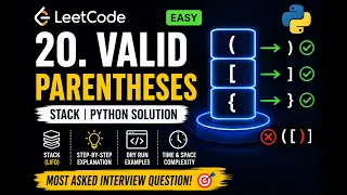 LeetCode 20 Valid Parentheses Python Solution