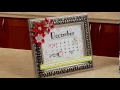 DIY Xyron Framed Dry-Erase Calendar