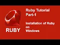 RUBY Installation Ruby programming tutorial part 1