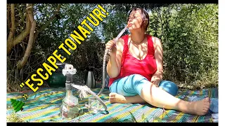 Simple Life Moment Hookah Picnic Under The Trees 