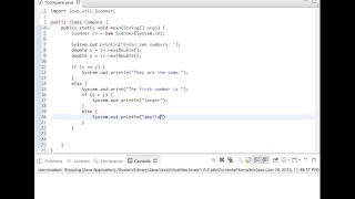 Compare two numbers using Booleans Java