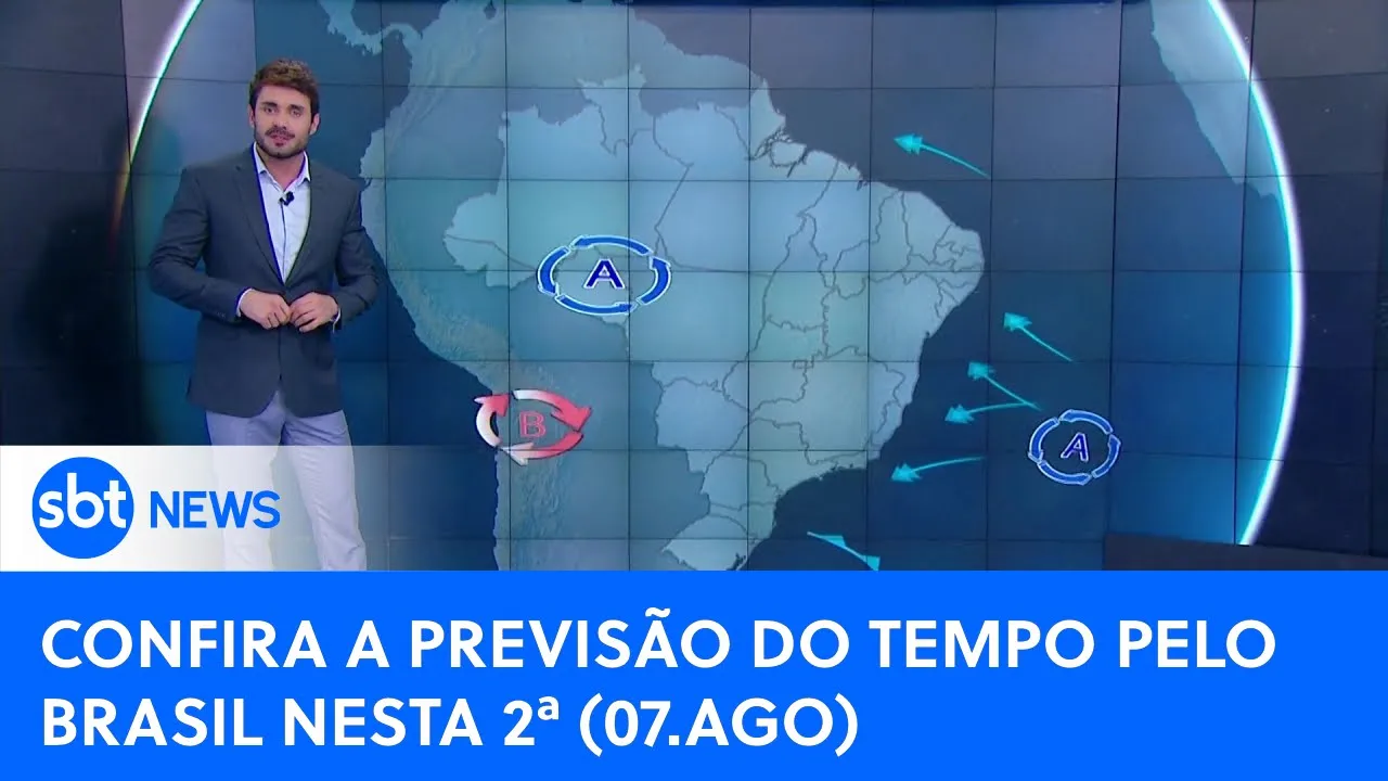 Previsão do Tempo: Frente fria atinge regiões norte, nordeste e no sul