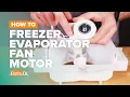 How to replace Freezer Evaporator Fan Motor part W11224591 on your Whirlpool Maytag Refrigerator