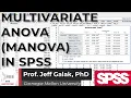 Multivariate Analysis of Variance MANOVA in SPSS Tutorial SPSS Tutorial - GLM