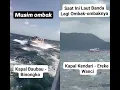 kapal Kendari-Wakatobi, kapal bau2 Binongko lagi main ombak ombakan di laut Banda, angin timur