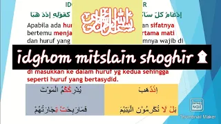 Download ۞ TAJWID ۩ IDGHOM MITSLAIN SHOGHIR ۩ ۗ MP3