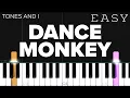 Tones And I - Dance Monkey EASY Piano Tutorial
