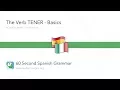 60-Second Spanish Grammar The Verb TENER - Basics via The LEAF Project