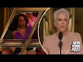 Angela Bassett reacts to Jamie Lee Curtis 2023 Oscars win Kinda shady New York Post
