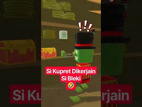 si kupret di kerjain si bleki lagi di desa beruang #shorts #superbearadventure