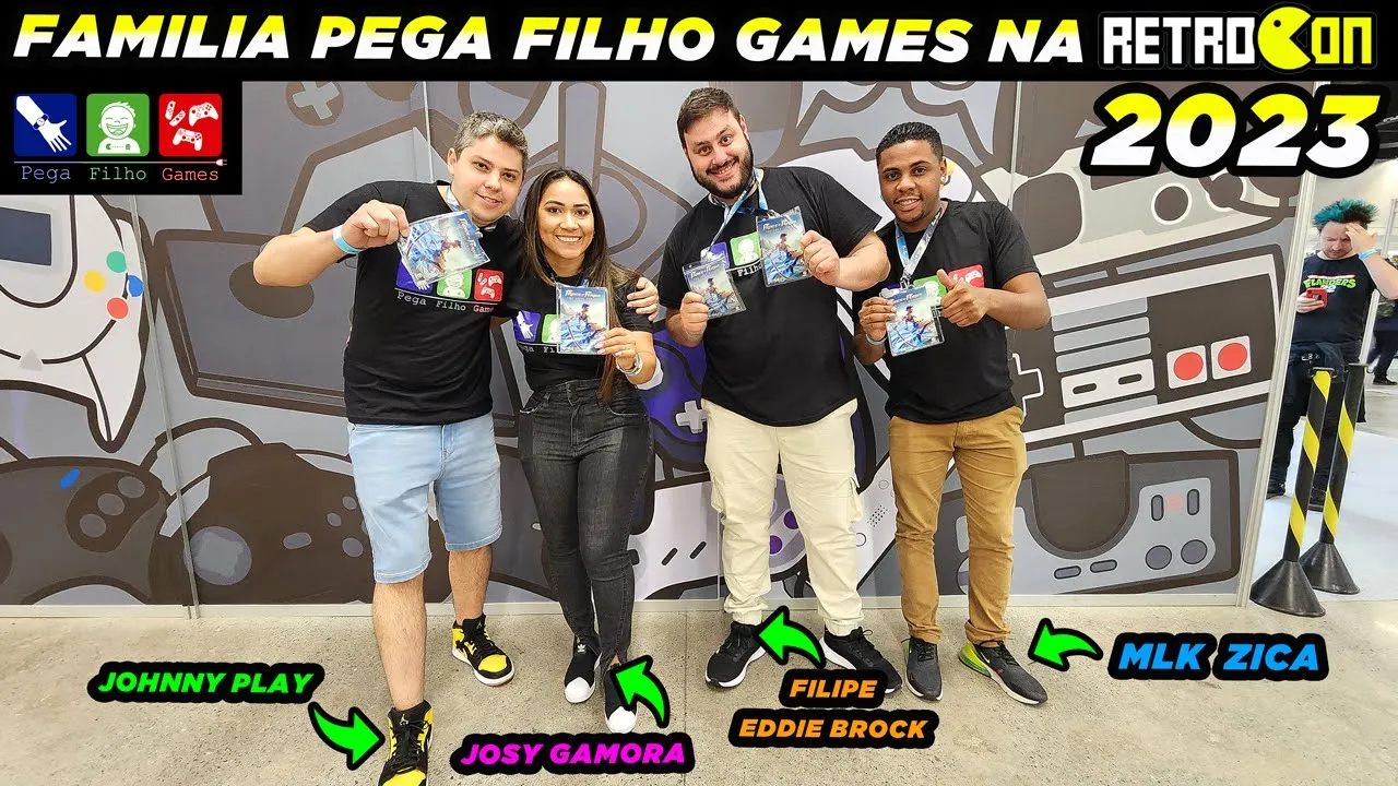 PRIMEIRA RETROCON DA PEGA FILHO GAMES  2023 NOSTALGIA PURA