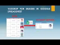 VLOOKUP FOR IMAGES IN GOOGLE SPREADSHEET