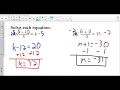 Sect 2-4 Solving Multi-Step Equations