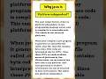 Why java is platform independent