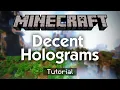 Adding Hologram Plugin To Minecraft DecentHolograms Tutorial