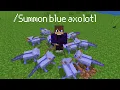 How to summon Blue Axolotl using command in Minecraft