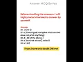 Java MCQ series part 2