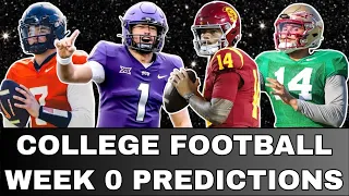 College Football Week 0 PREDICTIONS