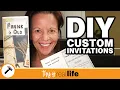 DIY Custom Party Invitations Tutorial - THIS IS REAL LIFE