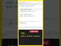 SQL Tutorial For Beginners Add Delete Column SQL Full Course in Telugu SQL Course Learn SQL