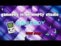 Gameboy in an empty studio 