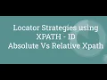 Selenium Webdriver JAVA Locator Strategies Xpath ID Tutorial 6