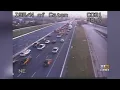 One killed in four-car crash on I-95 in Baltimore