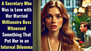 A Secretary Who Was in Love with Her Married Millionaire Boss Witnessed Something That Put Her in a