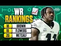 Week 11 WR TIERS Expectations for AJ Brown Jameson Williams Chargers WRs DK Metcalf More