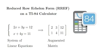 RREF on TI-84 Calculator