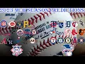 2023 MLB Season Standings predictions