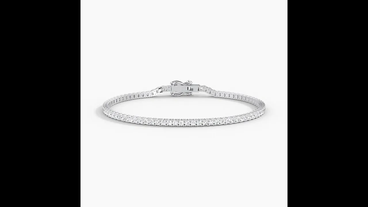 3 CTW Lab-Grown Diamond Tennis Bracelet in 14K Gold/Platinum – Classic & Timeless