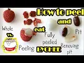 How to PEEL and EAT Lychee VS Cats